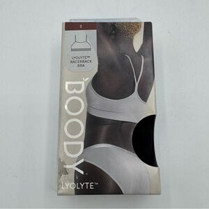 Boody Racerback lyolyte Bamboo Bra in black size small nwt